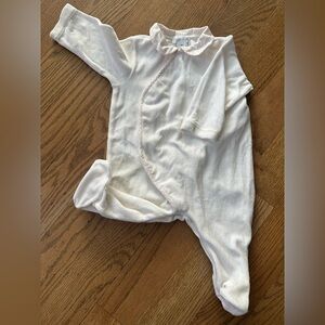 Ralph Lauren Baby footie stretchie 9m cotton velour dressy snap front